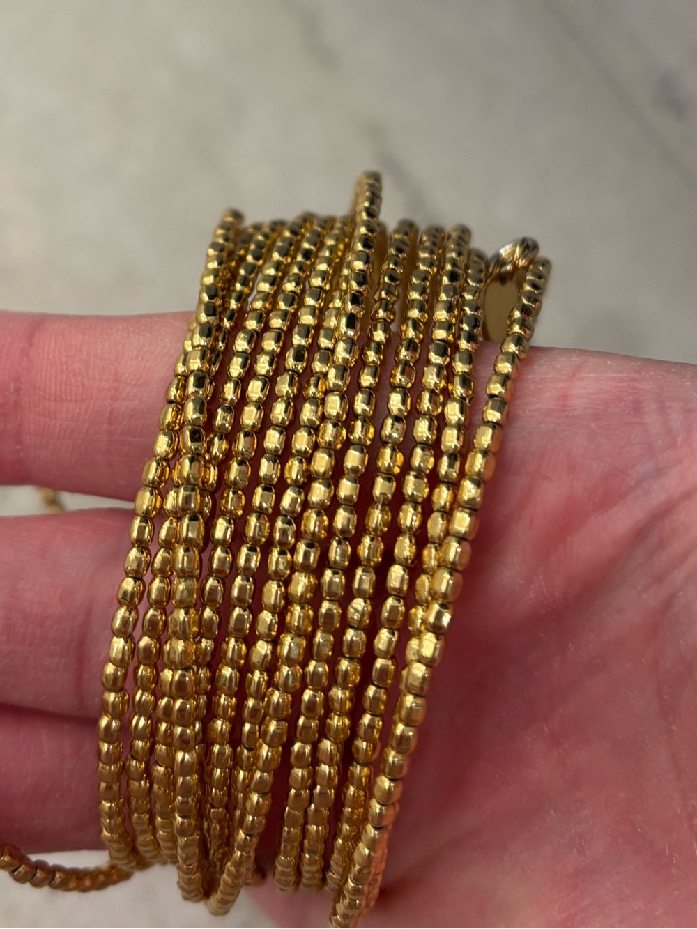 💛Stella & Dot Gold Beaded Wrap Bracelet - Women's Fashion Jewelry💛 - Picture 2 of 4